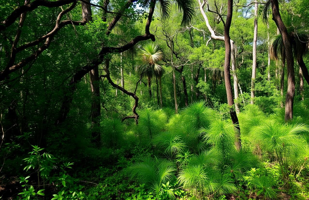 Overgrown property before clearing