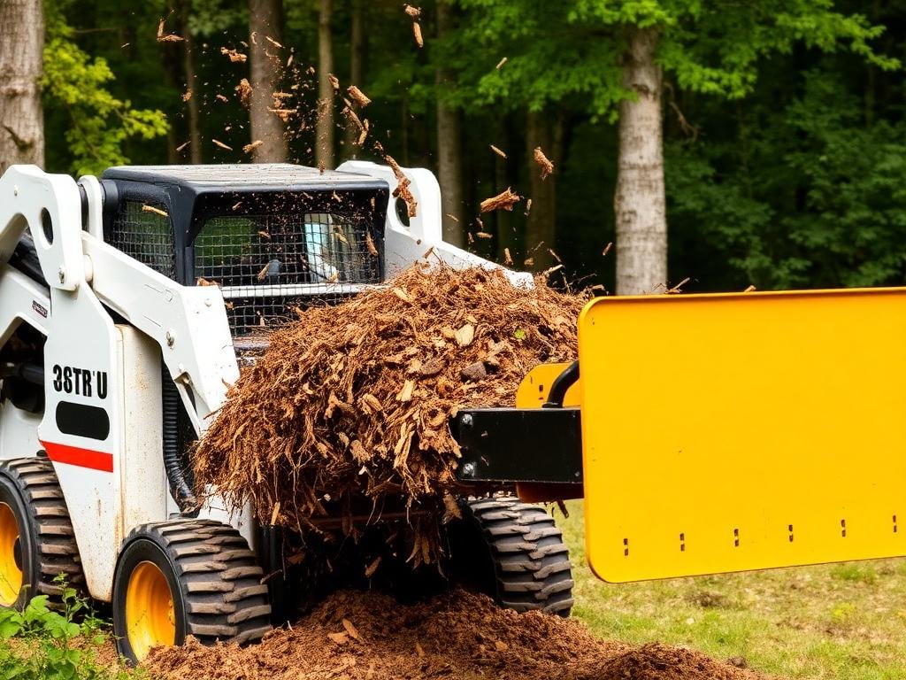 Skid steer mulcher