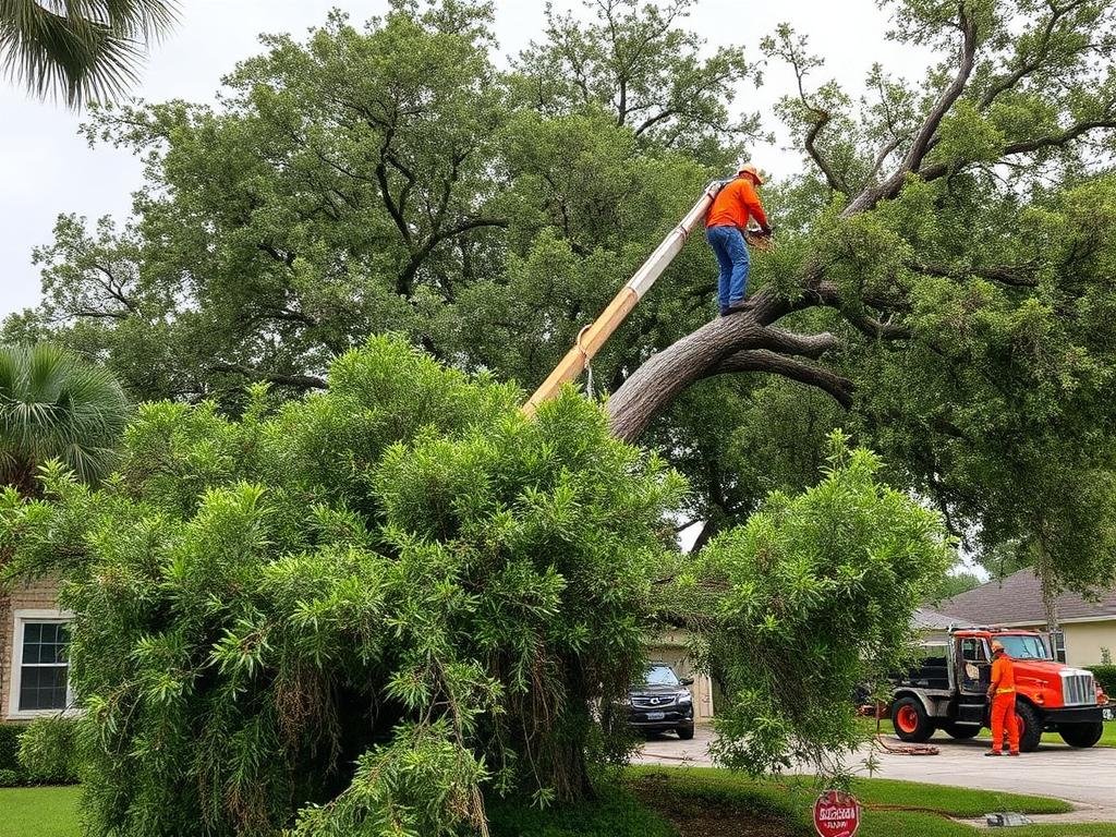 Storm cleanup tree removal